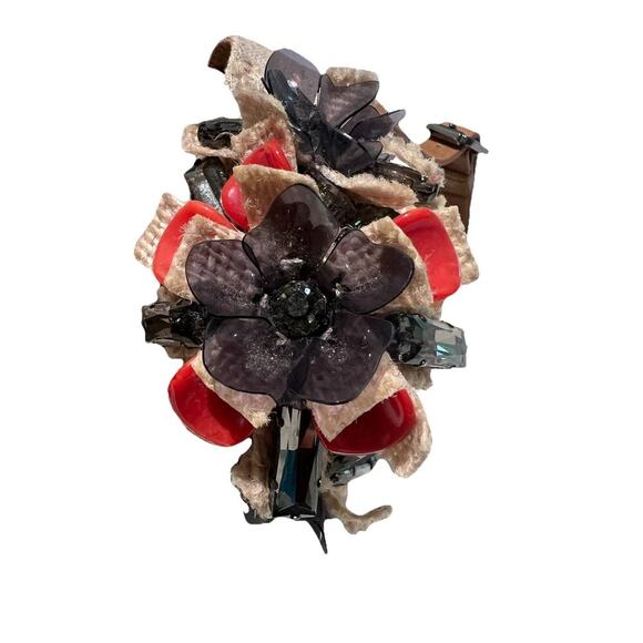 Tory Burch Canvas Leather Espadrille Wedge Sandal Size 8M Beige Brown - Picture 9 of 14